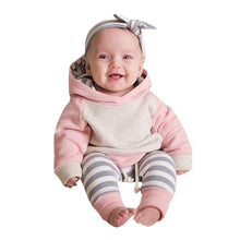 Load image into Gallery viewer, 3pcs Toddler Baby Boy Girl Clothes Set Hoodie Tops+Pants+Headband Outfits