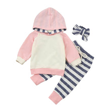 Load image into Gallery viewer, 3pcs Toddler Baby Boy Girl Clothes Set Hoodie Tops+Pants+Headband Outfits