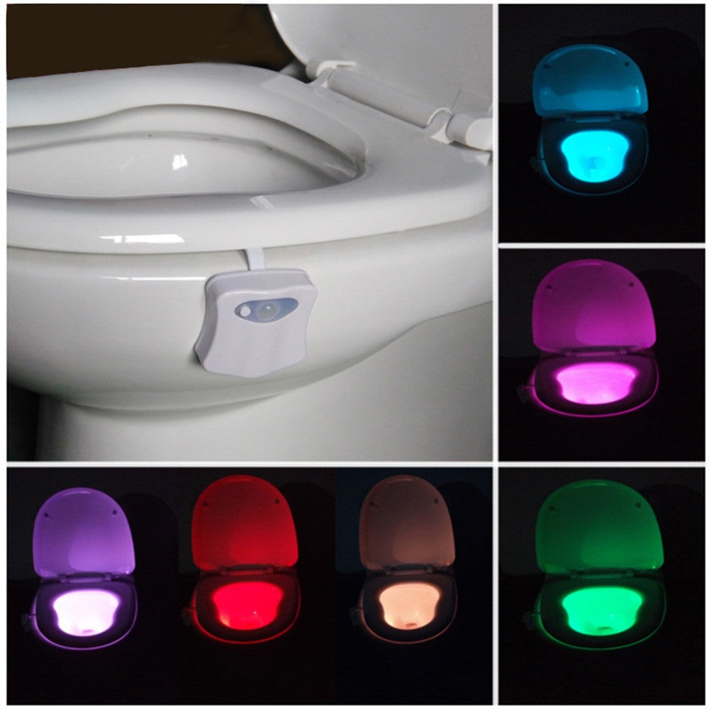 LED Motion-Sensor Toilet Night Light